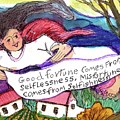 Angel with Buddha Quote